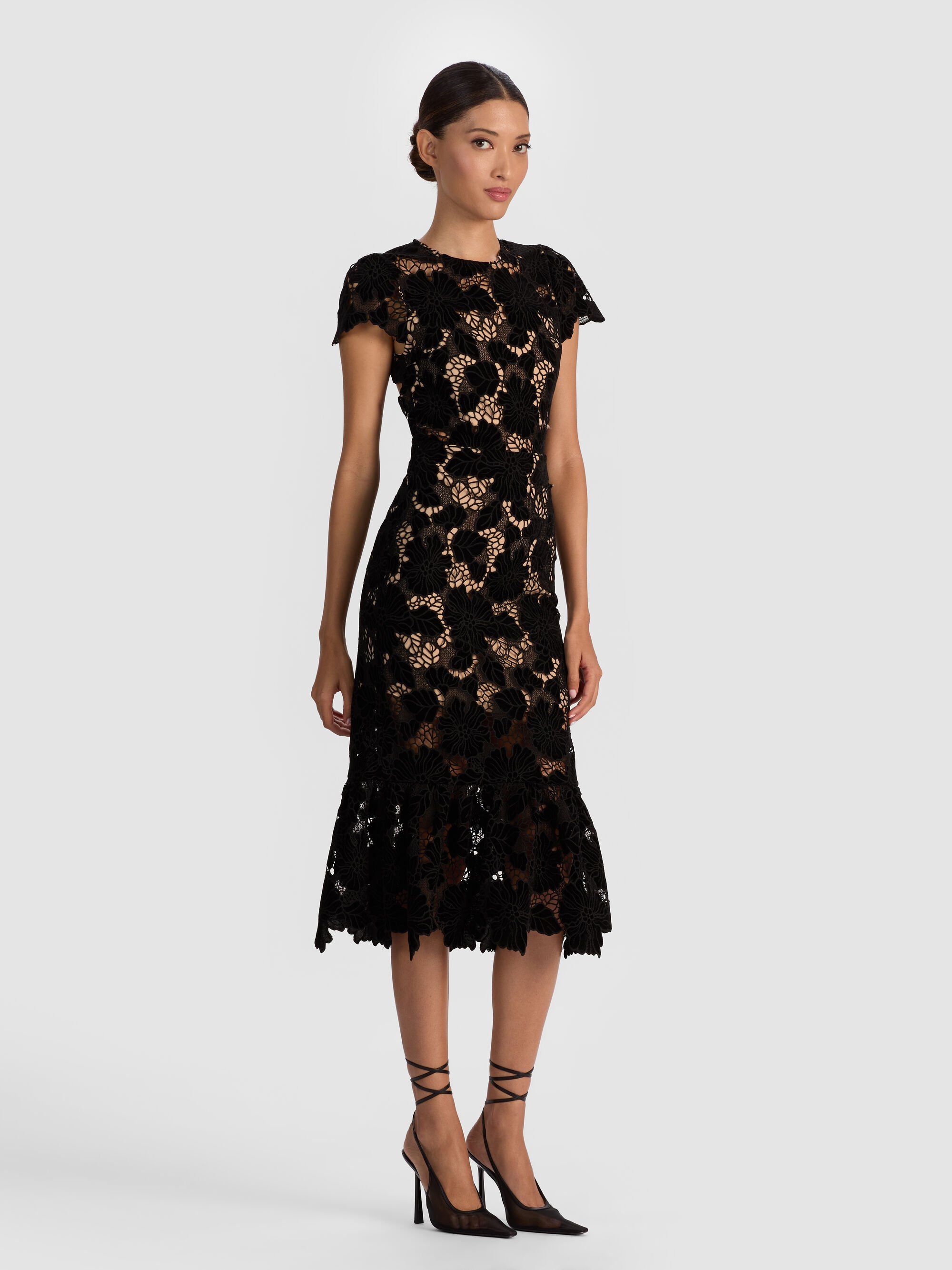 CLOVER OPEN BACK MIDI DRESS - 6