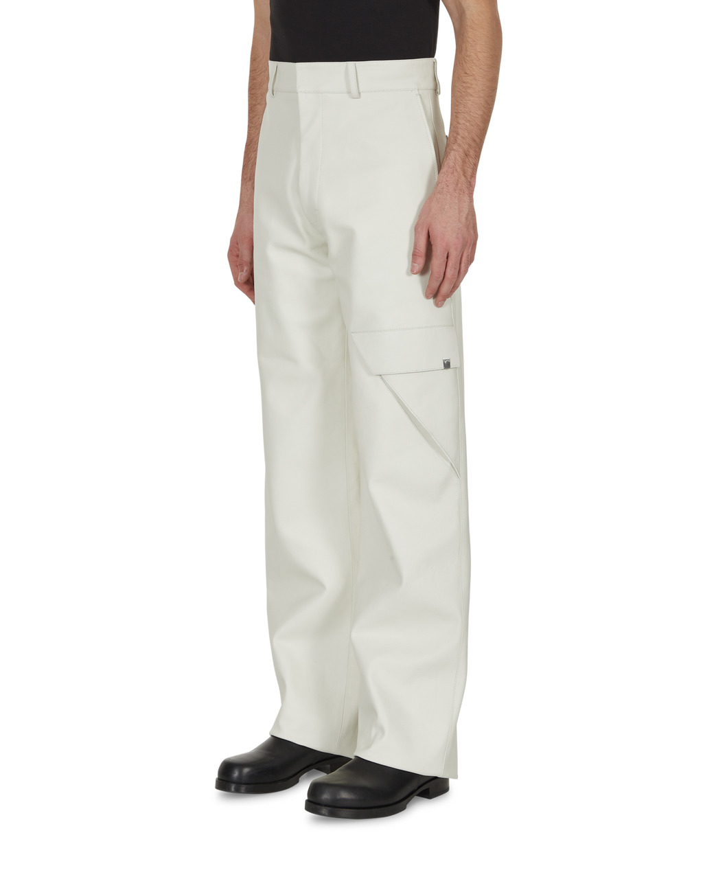 CARGO POCKET LEATHER PANT - 17