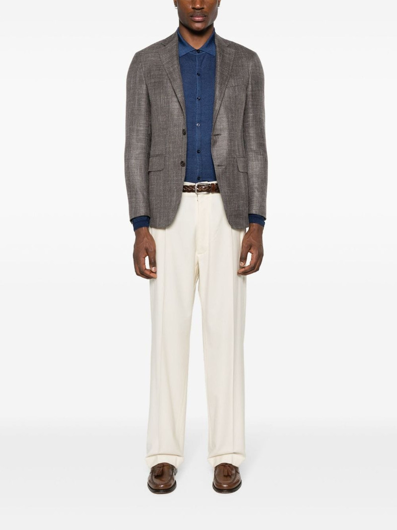 Canali fine-knit shirt outlook