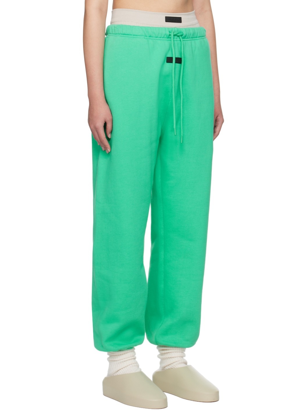 Green Drawstring Sweatpants - 2