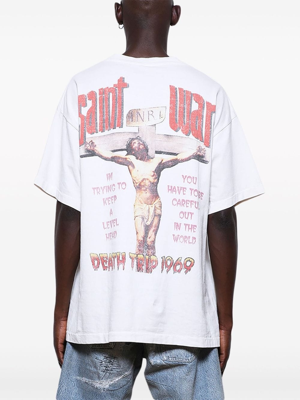 Saint War Cotton T-Shirt - 5