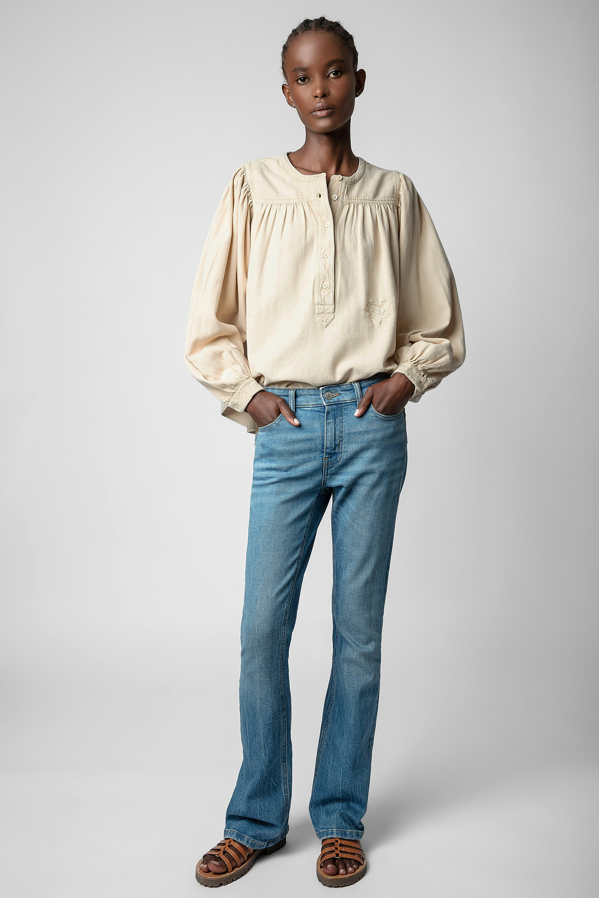 Tigy Cotton Twill Blouse - 4
