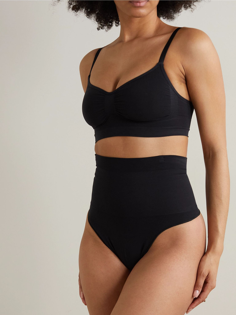 SKIMS Core Control High Waist Thong - Onyx Black outlook