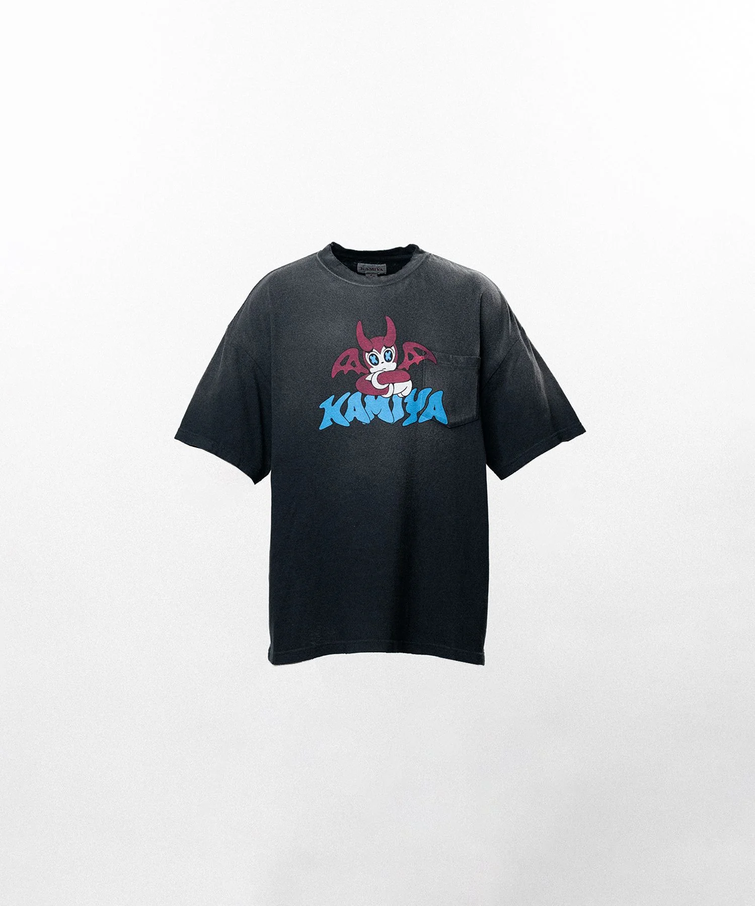 BAKENEKO"Distressed Pocket T-shirt - 1