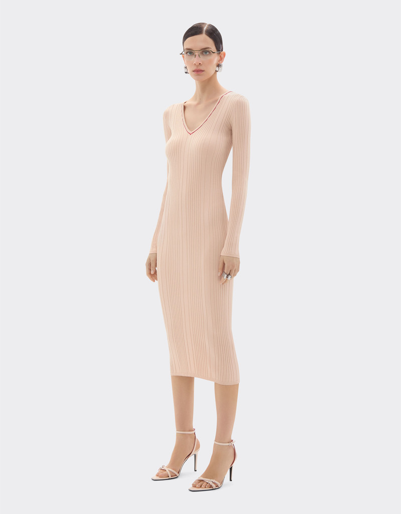 Long dress in stretch viscose 3