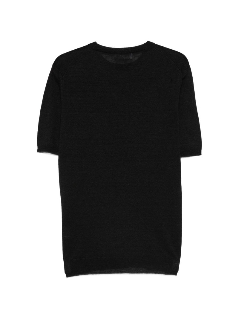 LARDINI short-sleeve knitted T-shirt outlook