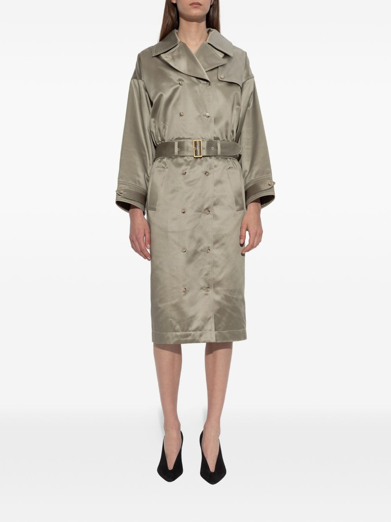 WILLY CHAVARRIA double-breasted belted midi dress outlook