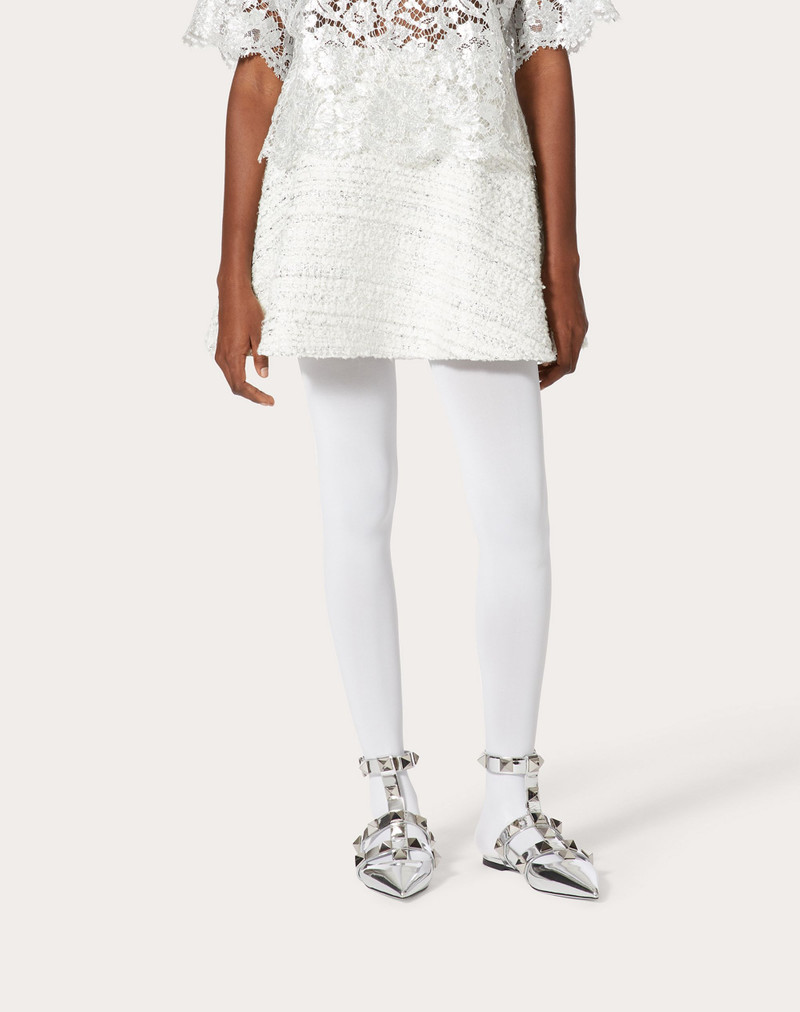 SILVER TWEED MINI SKIRT 3