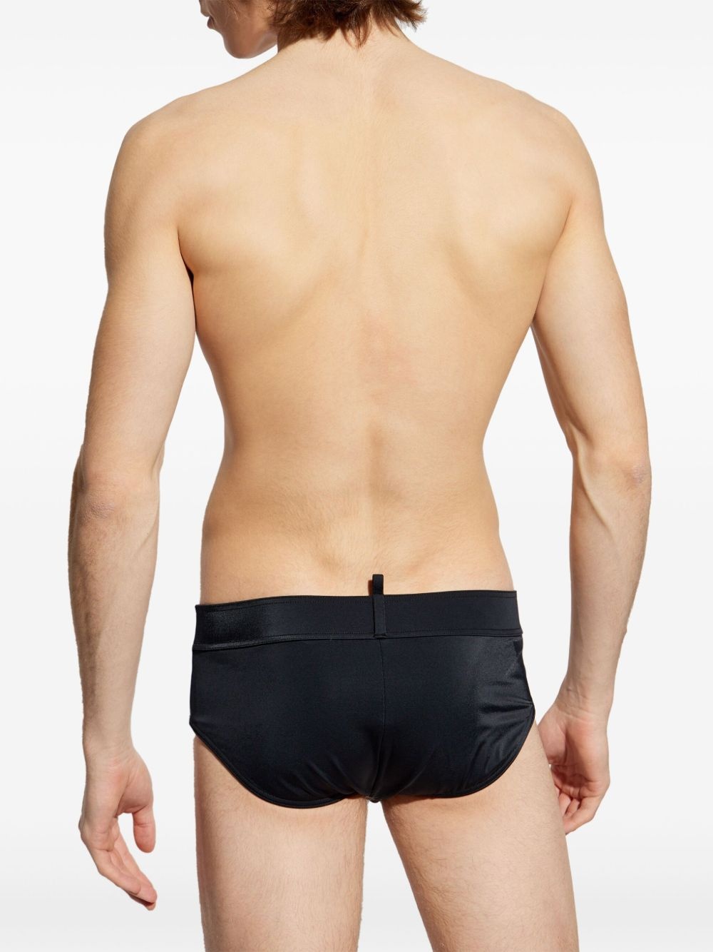 logo-embroidered swim trunks - 3