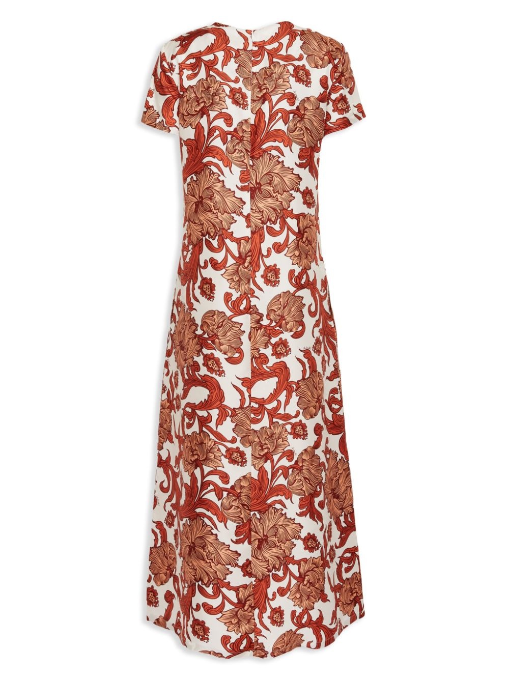 Swing botanical-print silk dress - 5