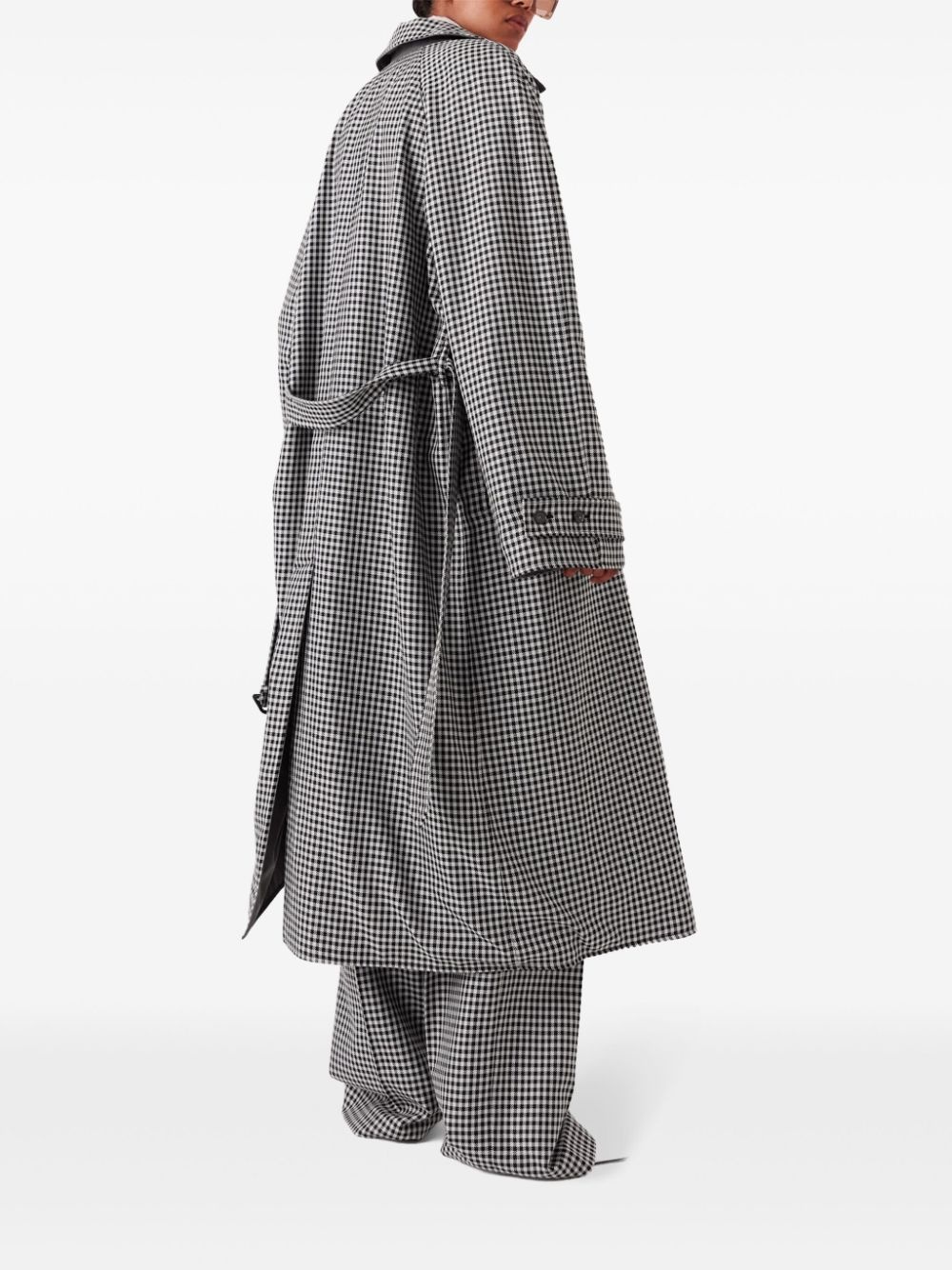 checked reversible car coat - 4