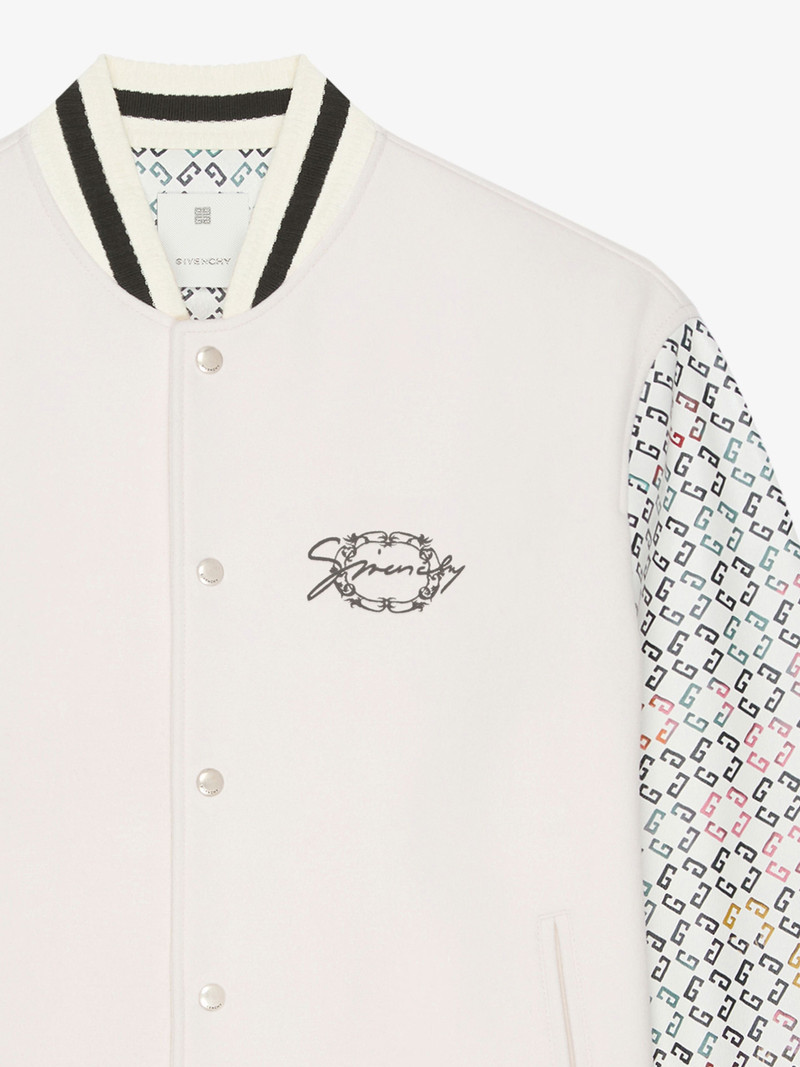 VARSITY JACKET IN WOOL AND MONOGRAM 72 LEATHER 4