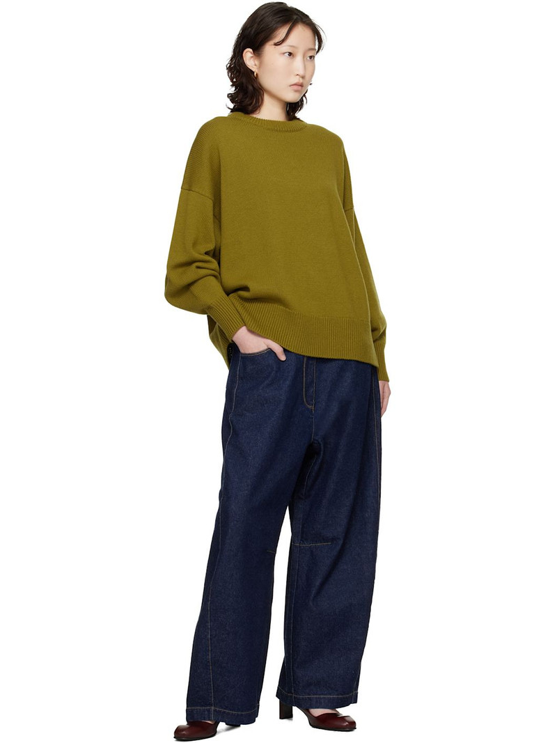 CORDERA Green Merino Wool Oversized Sweater outlook