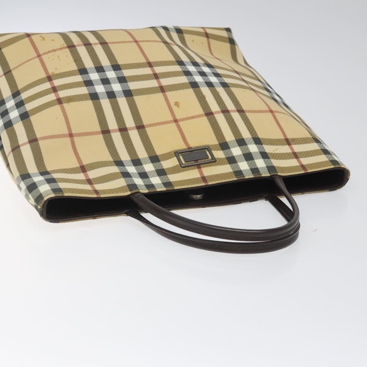 Burberry Nova Check Hand Bag Pvc Beige - 6