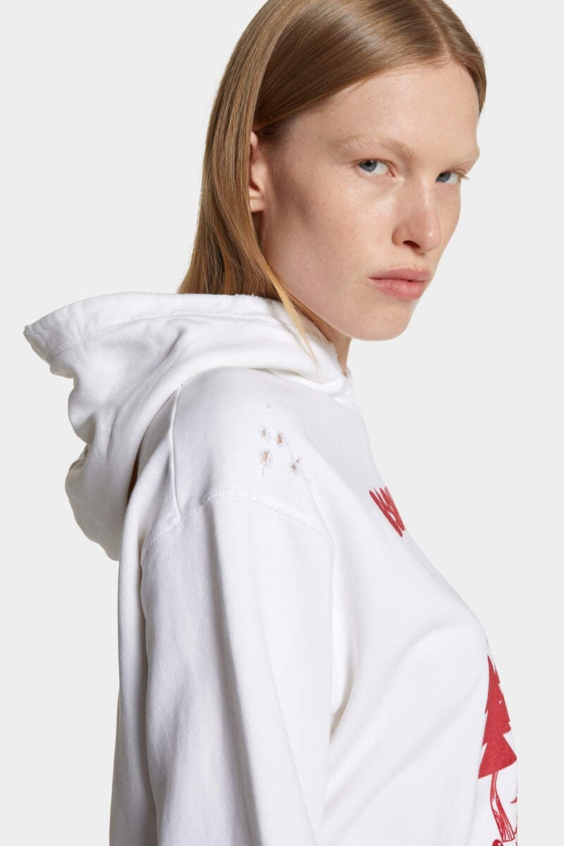 WASHED AND DESTROYED JUST RIGHT FIT HOODIE - 6