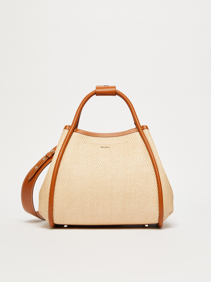 SUMMERMARINES Small raffia-look fabric Marine bag 4