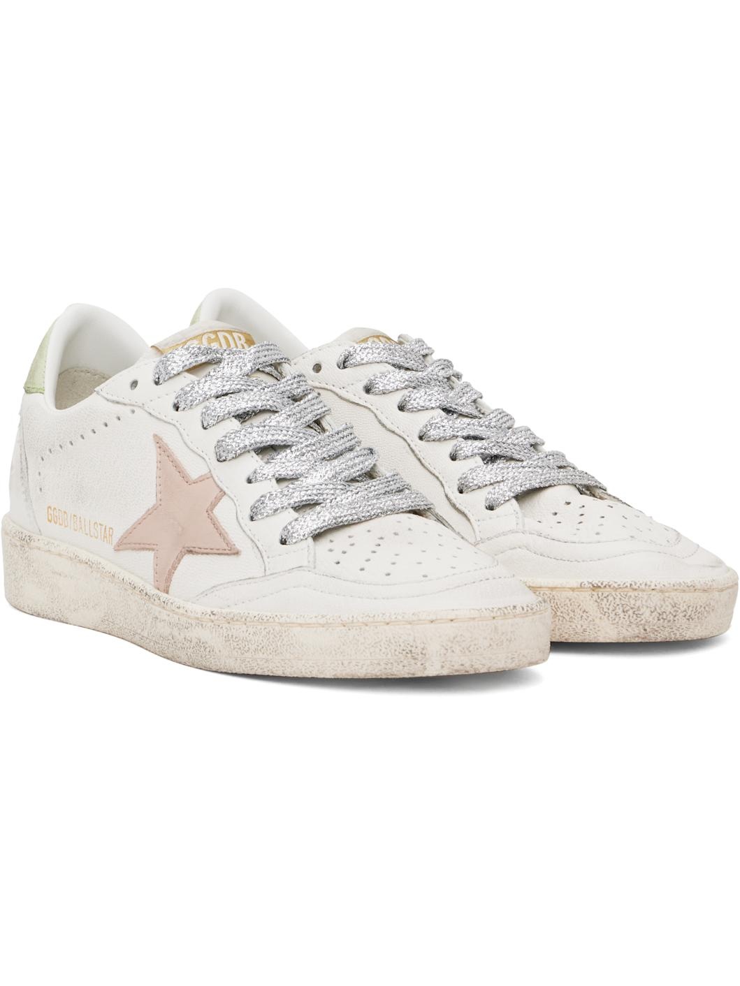 White Ball Star Sneakers - 4