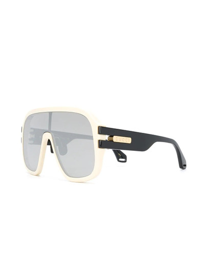 GUCCI oversized mask-frame sunglasses outlook