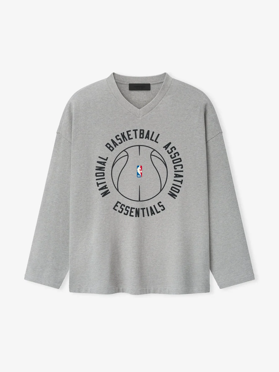 NBA X Barkley Hendricks Long Sleeve V-Neck Tee - 1