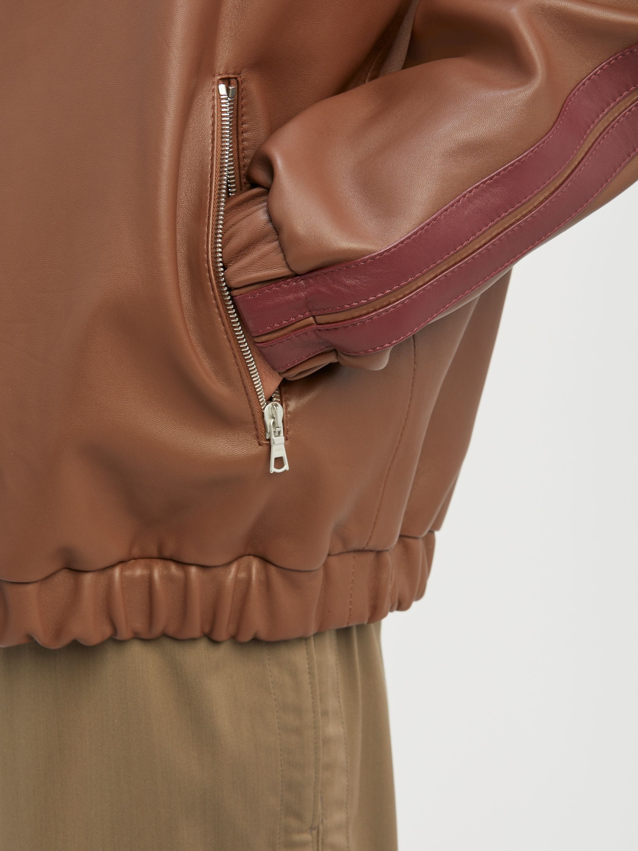 Monogram Leather Track Jacket - 6