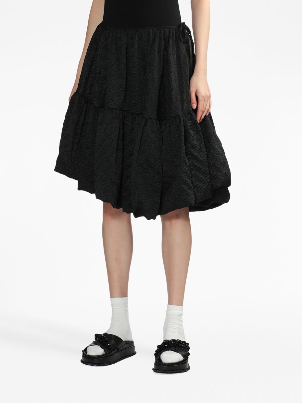 Sarina asymmetric voluminous tiered skirt - 3