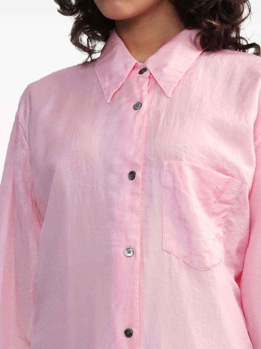 Apron cotton-silk shirt - 5