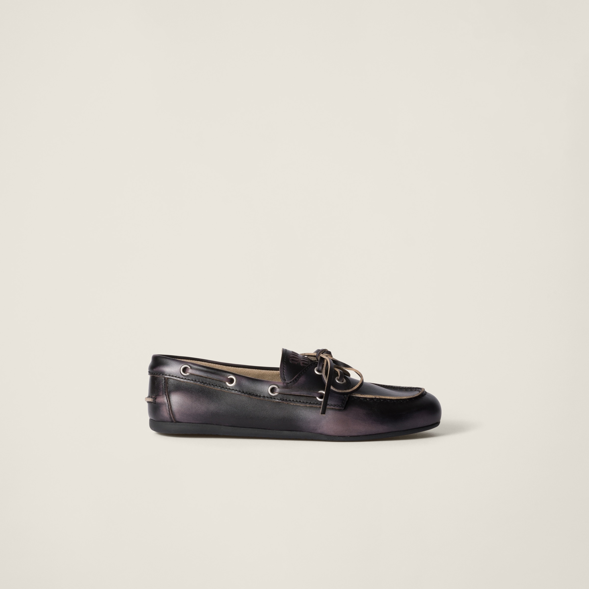 Unlined bleached leather loafers - 2
