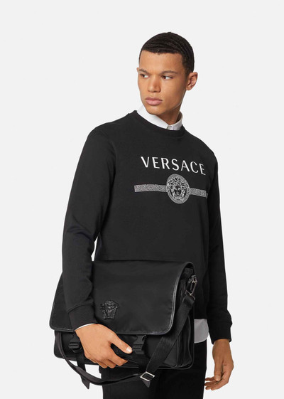 VERSACE La Medusa Large Nylon Messenger Bag outlook