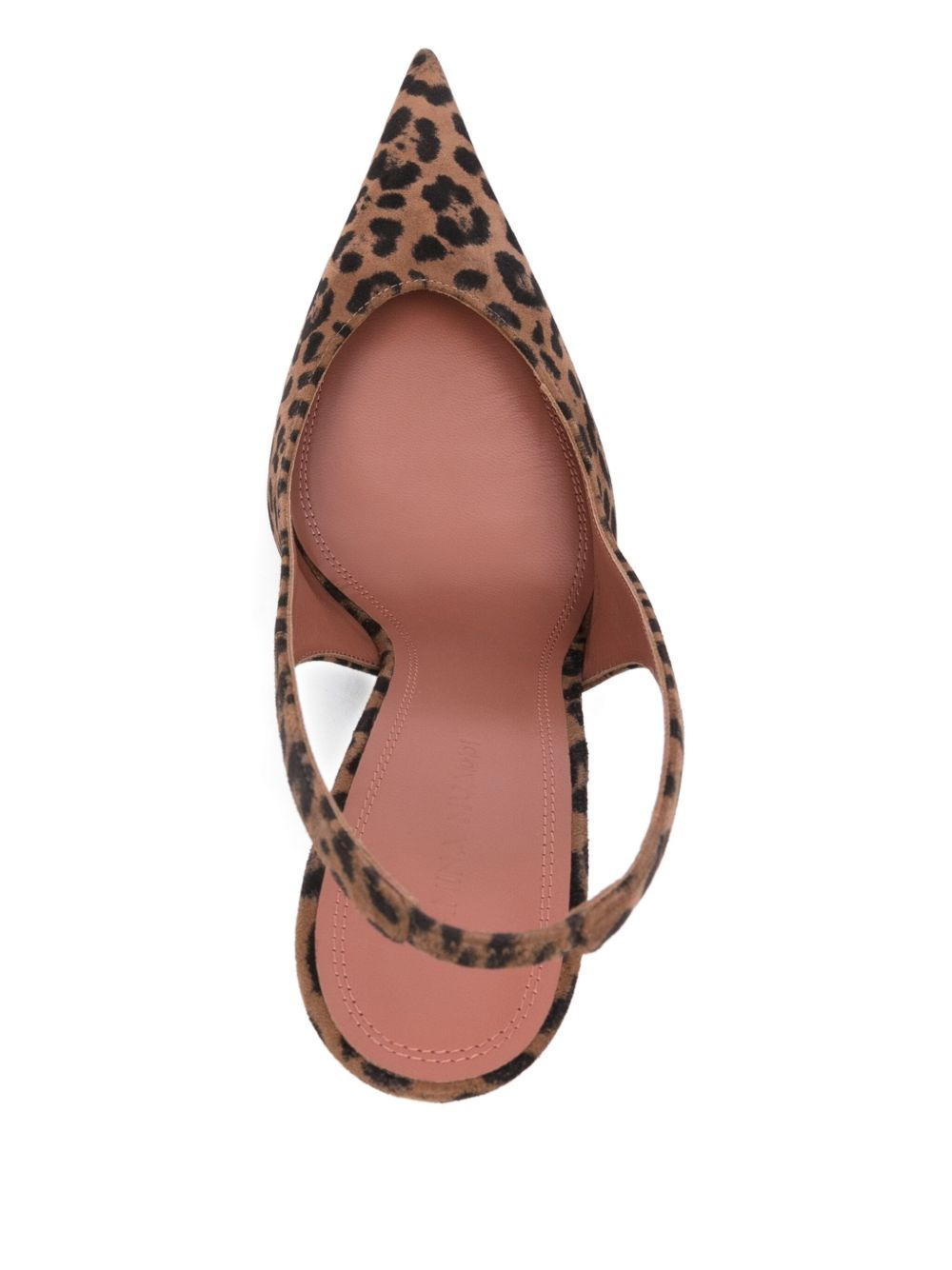 105mm leather heeled pumps - 4