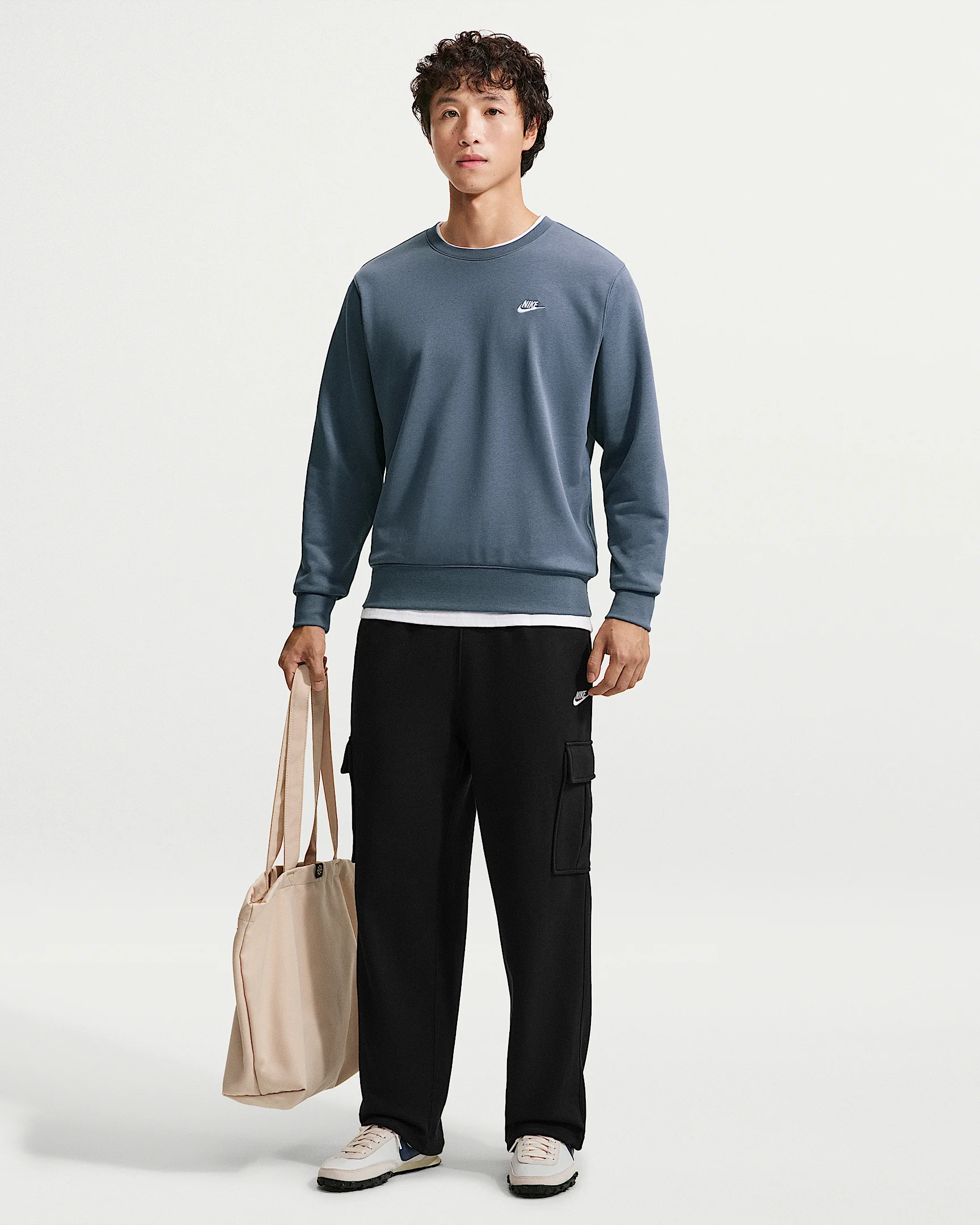 Nike Club Men's Fleece Open-Hem Cargo Pants - 1