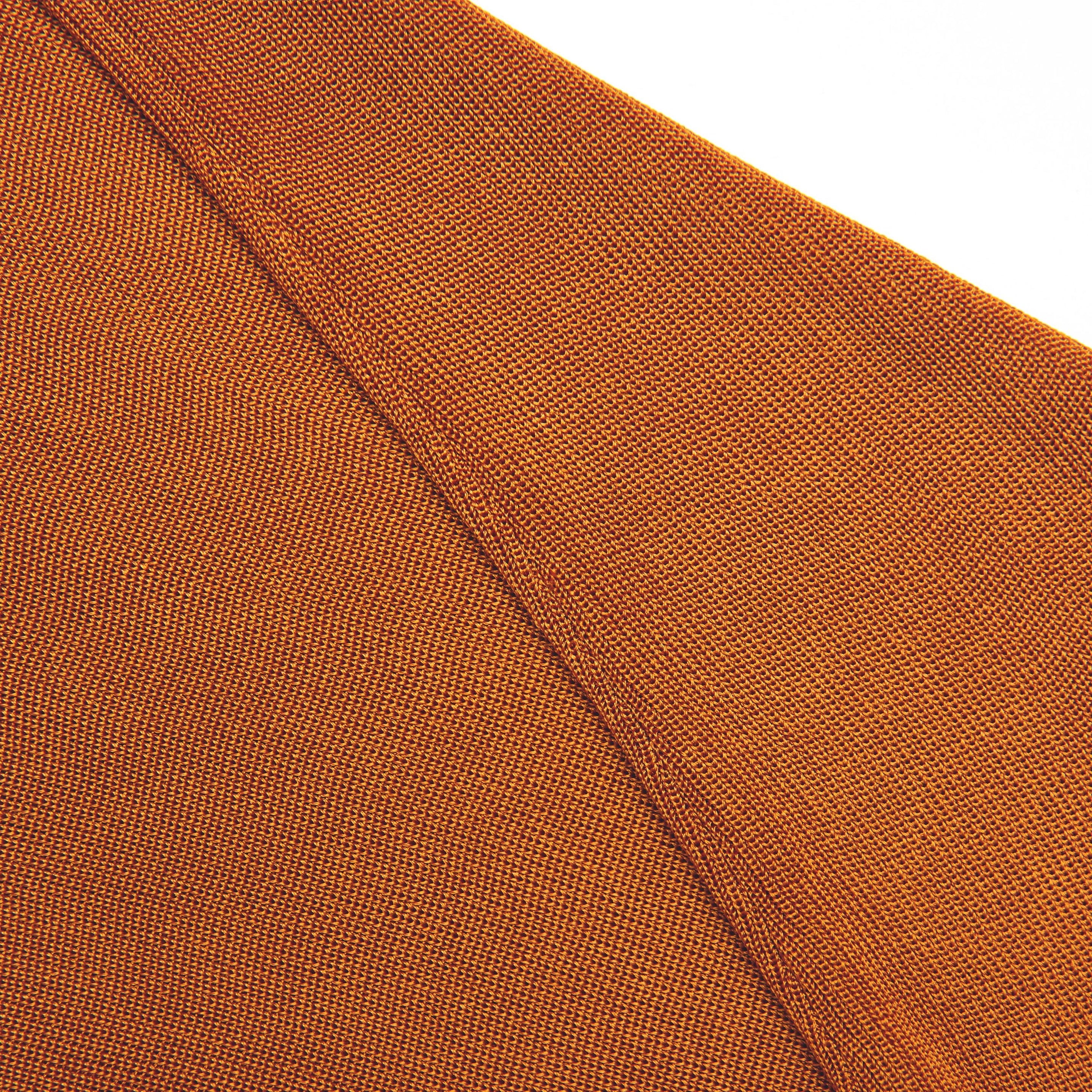 Burnt Orange Viscose Knit Top - 5