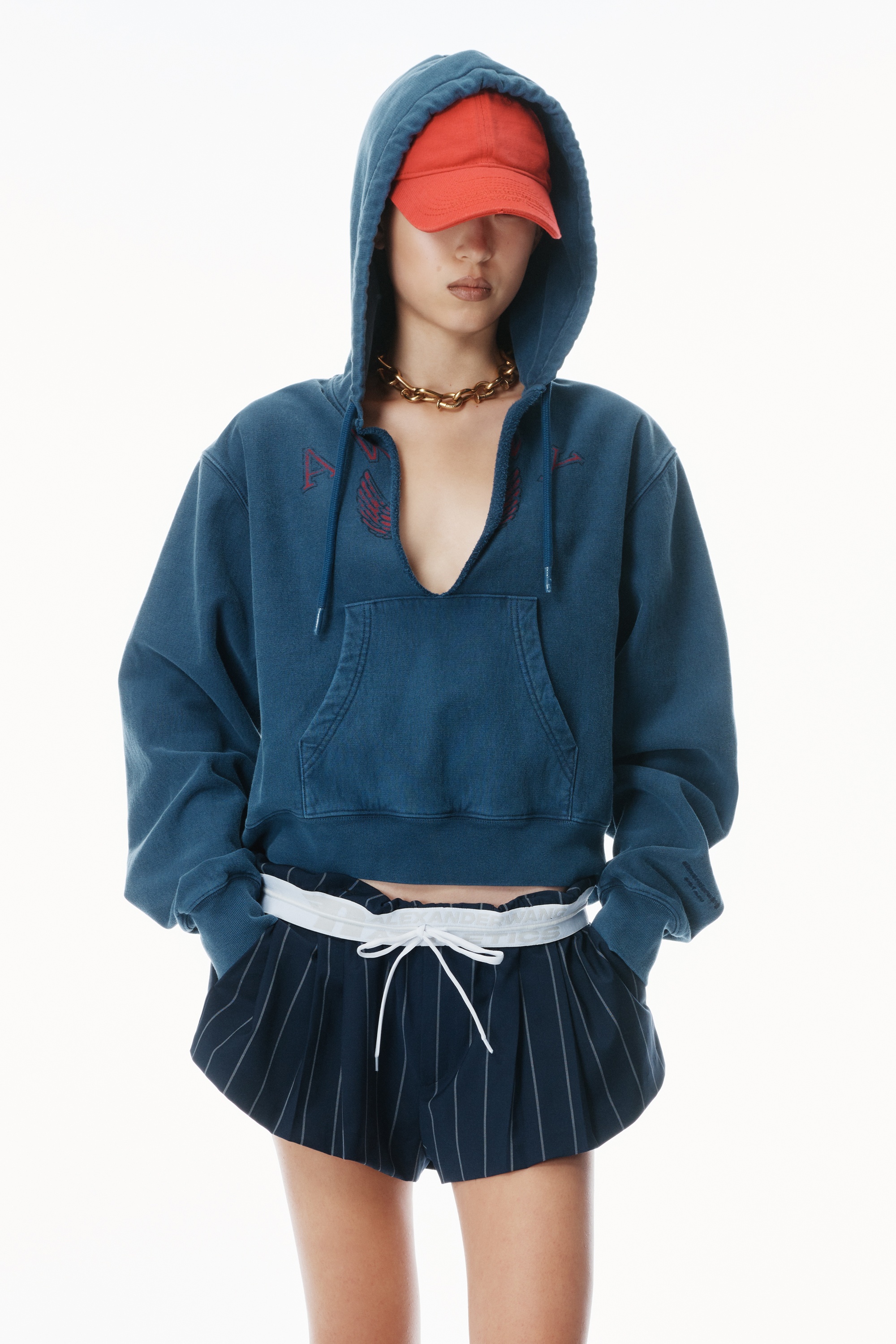 Distressed Cotton Hoodie - 2