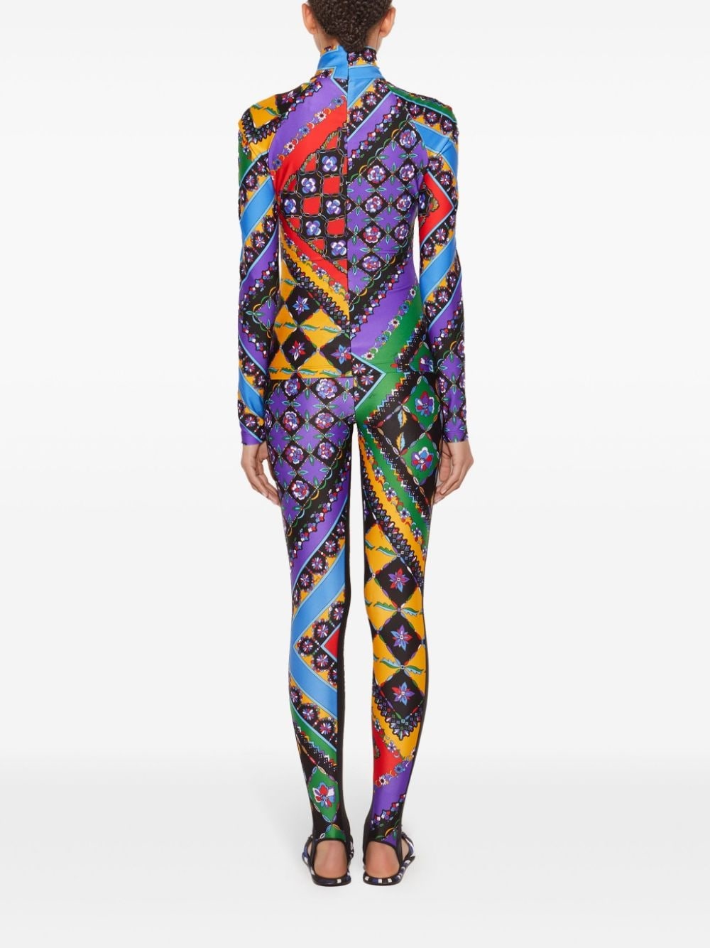 Festa-Print stirrup leggings - 4