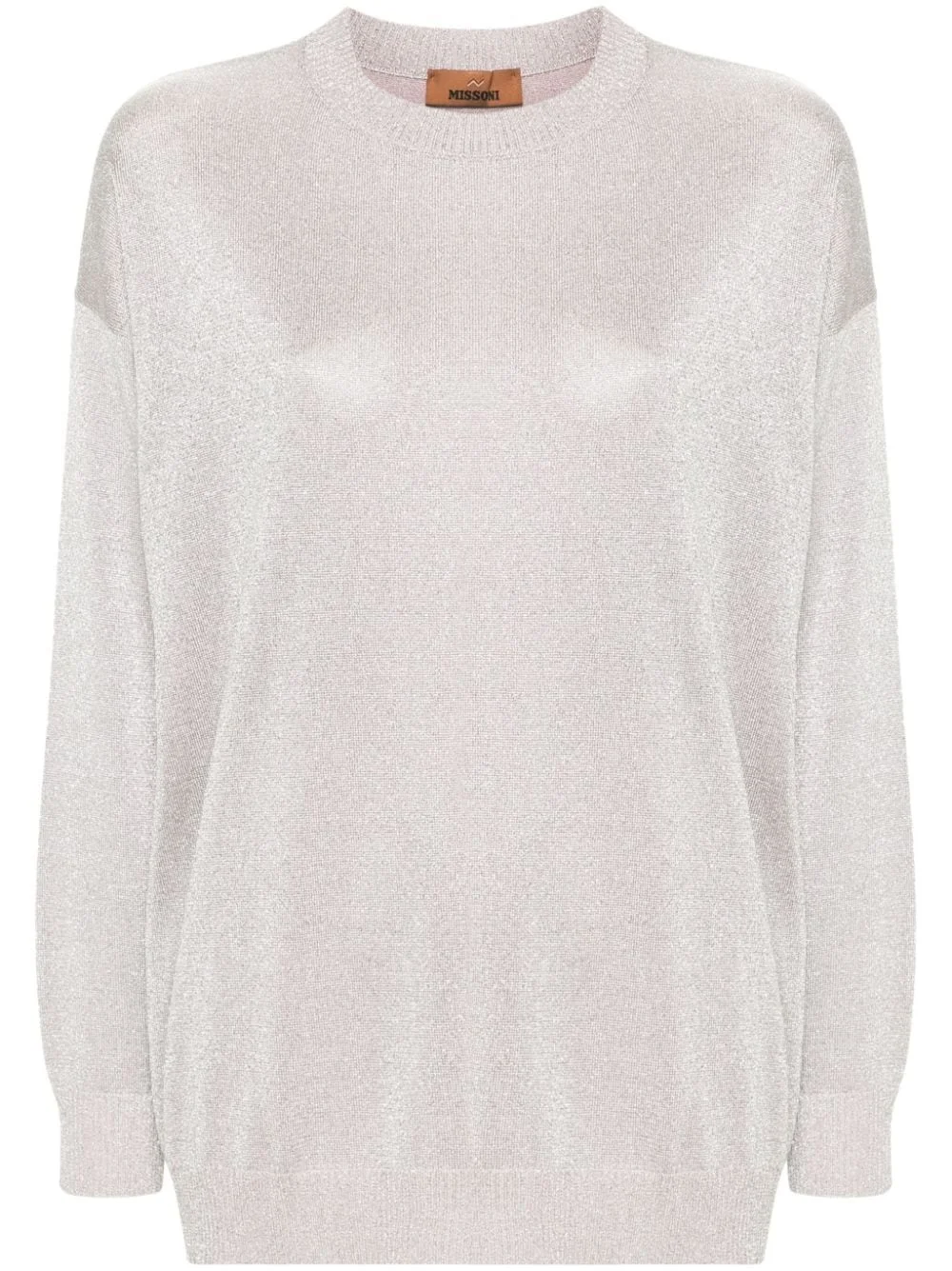 metallic knit jumper - 1