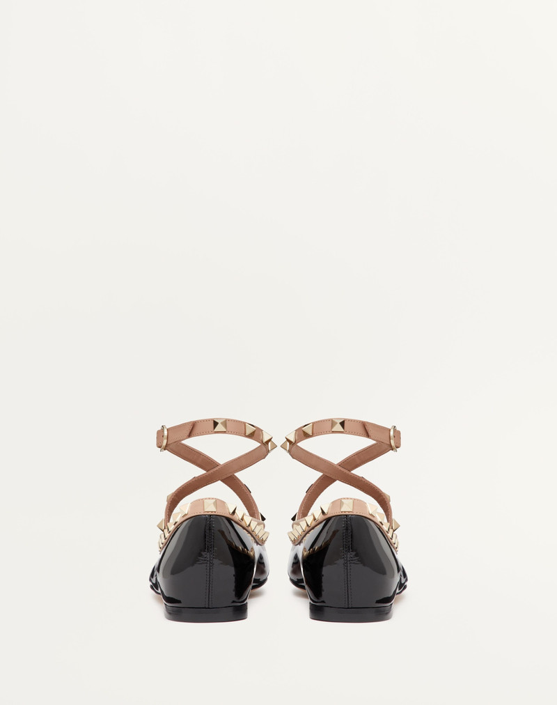 Valentino ROCKSTUD PATENT LEATHER BALLERINA outlook