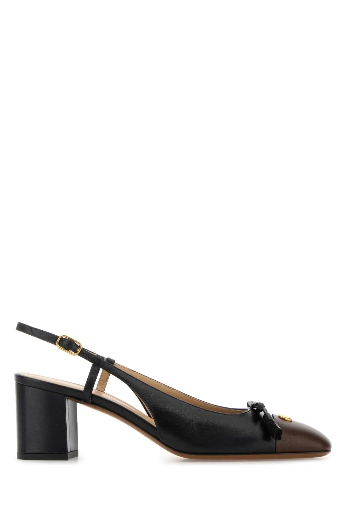 Valentino Garavani Women Black Leather Vlogo Signature Pumps - 1