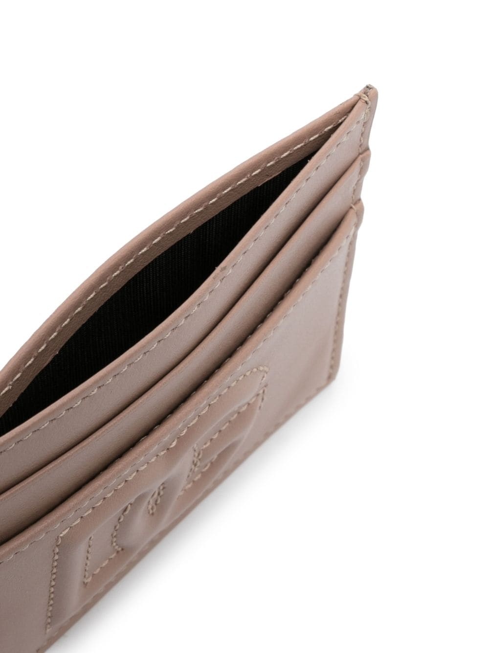 tonal-logo leather cardholder - 3