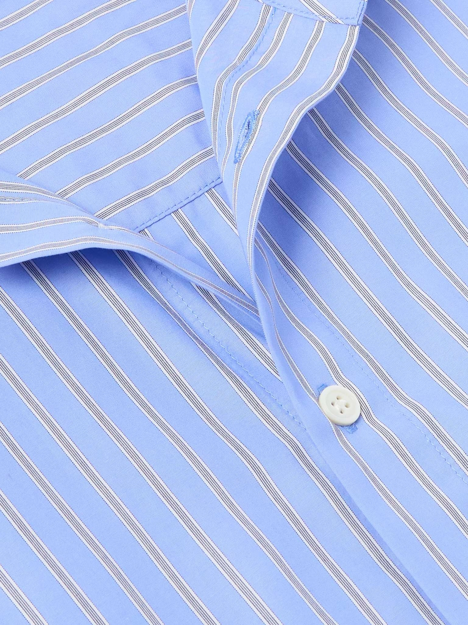 Striped Cotton-Poplin Shirt - 4