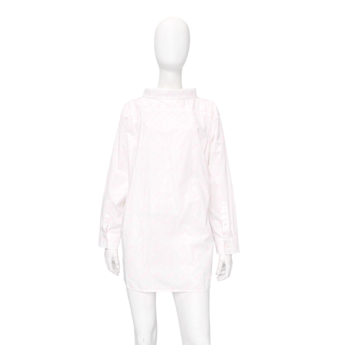 Balenciaga 2020 Demna Logo All-over Oversized Double-Back Shirt - 2