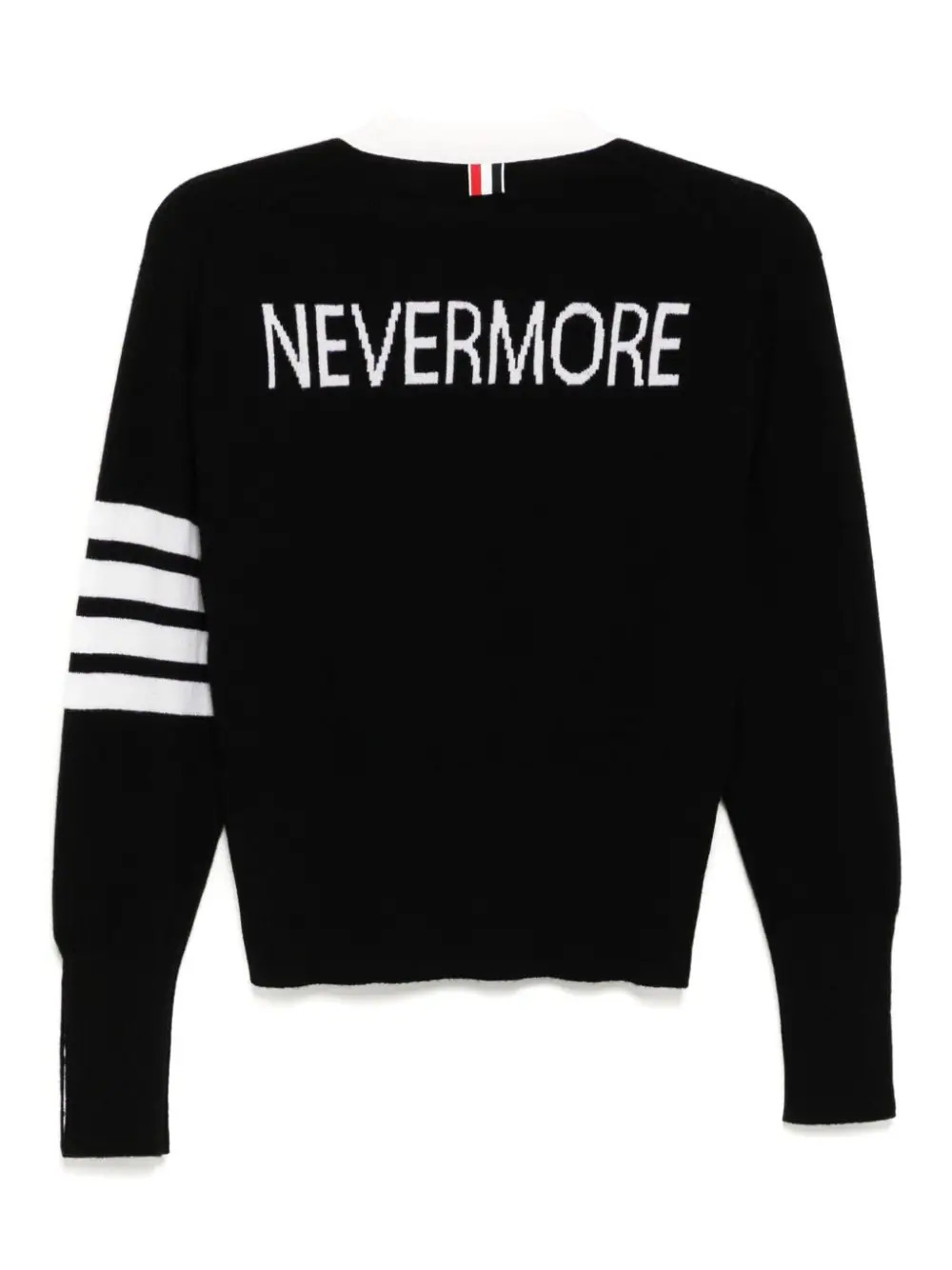 Cashmere Nevermore Intarsia 4-Bar Classic Short Cardigan - 2