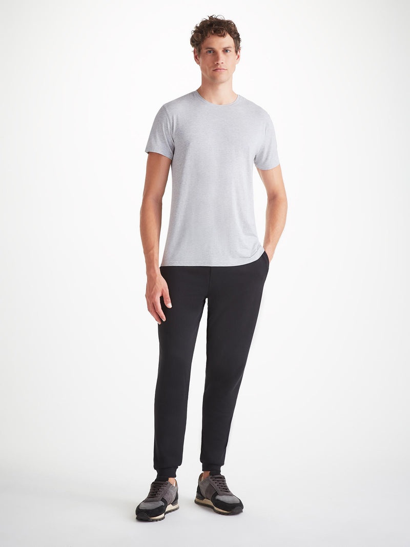 Men's T-Shirt Ethan Micro Modal Stretch Silver Marl - 3