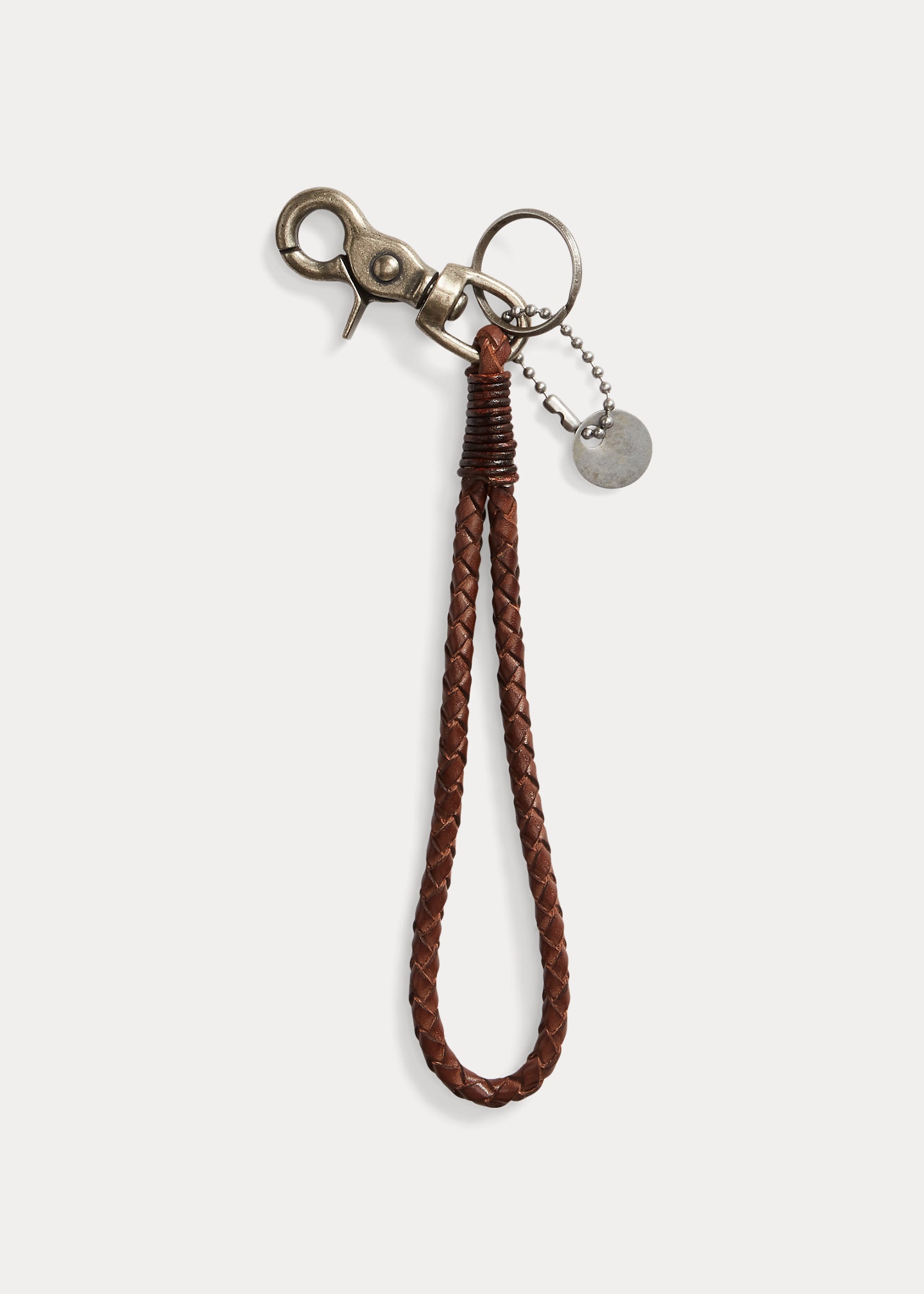 Braided Leather Key Fob - 2