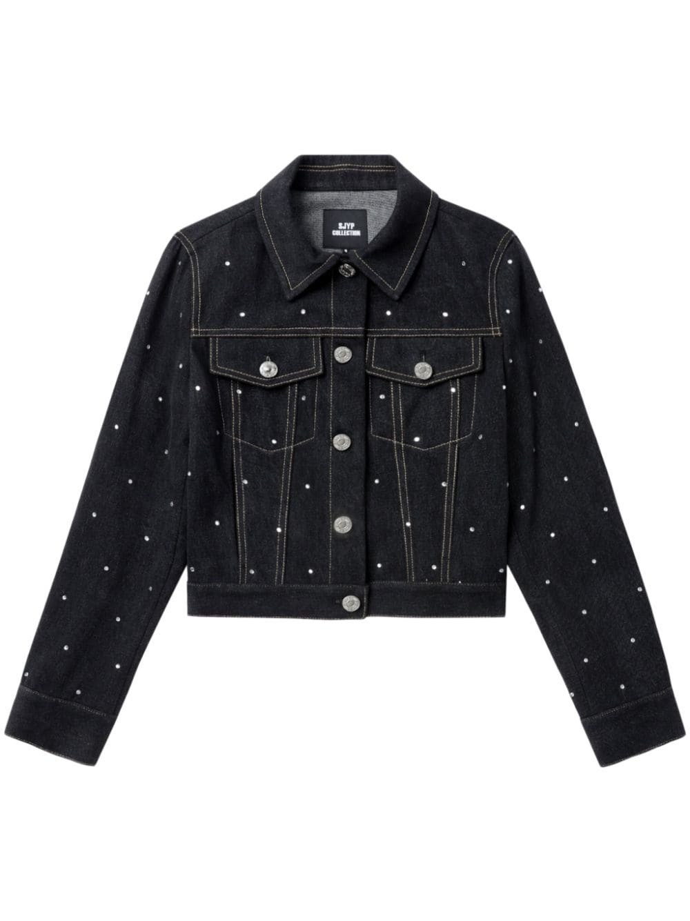 rhinestone-embellished jacket - 1