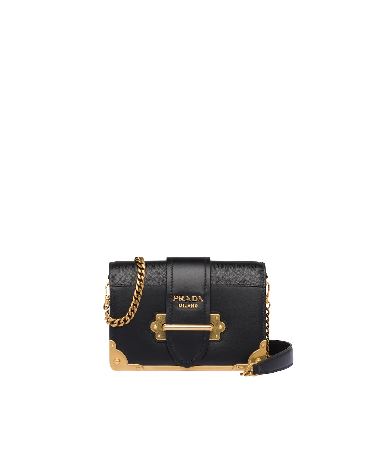 Leather Prada Cahier Bag - 1