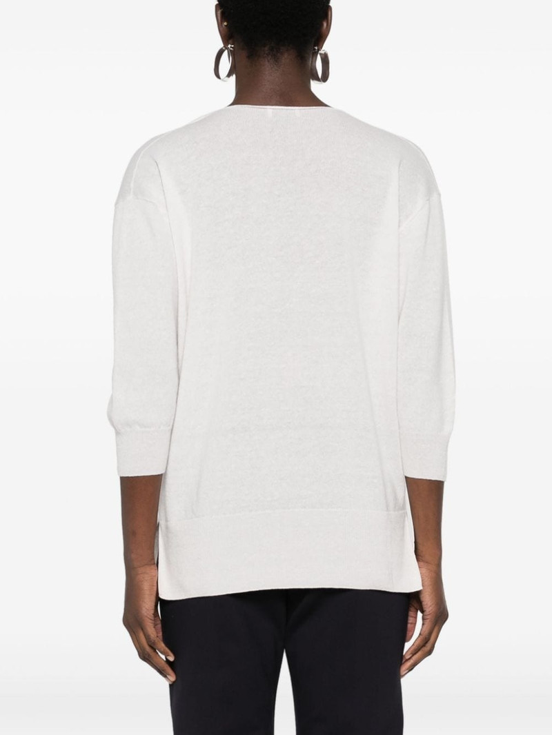 knitted V-Neck top 4