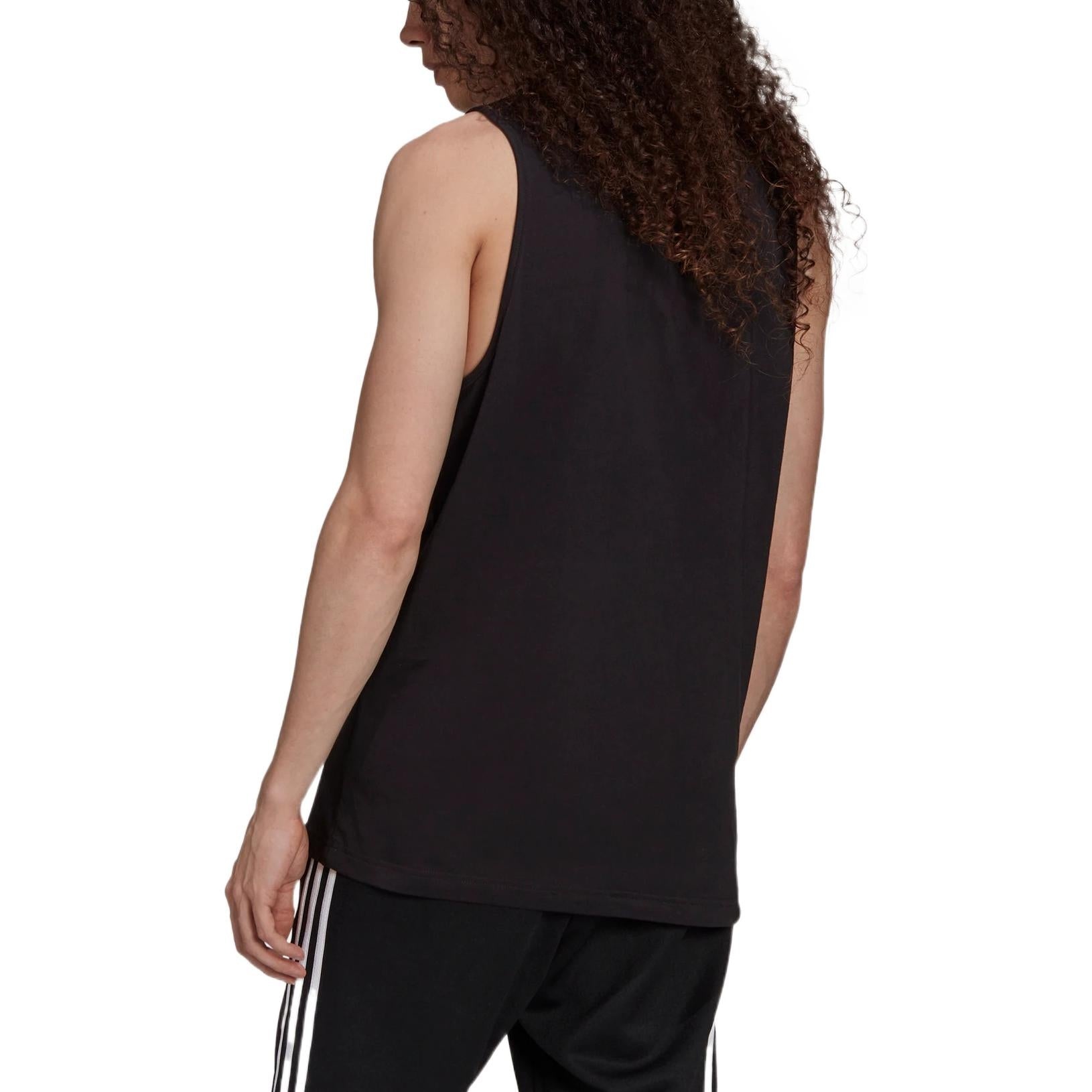 adidas originals Solid Color Micro Mark Sports Training Breathable Vest Black H35498 - 3
