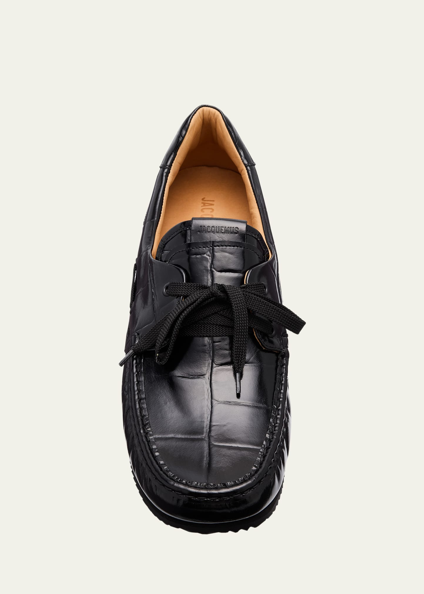Men's Les Batto Calfskin Boat Shoes - 5