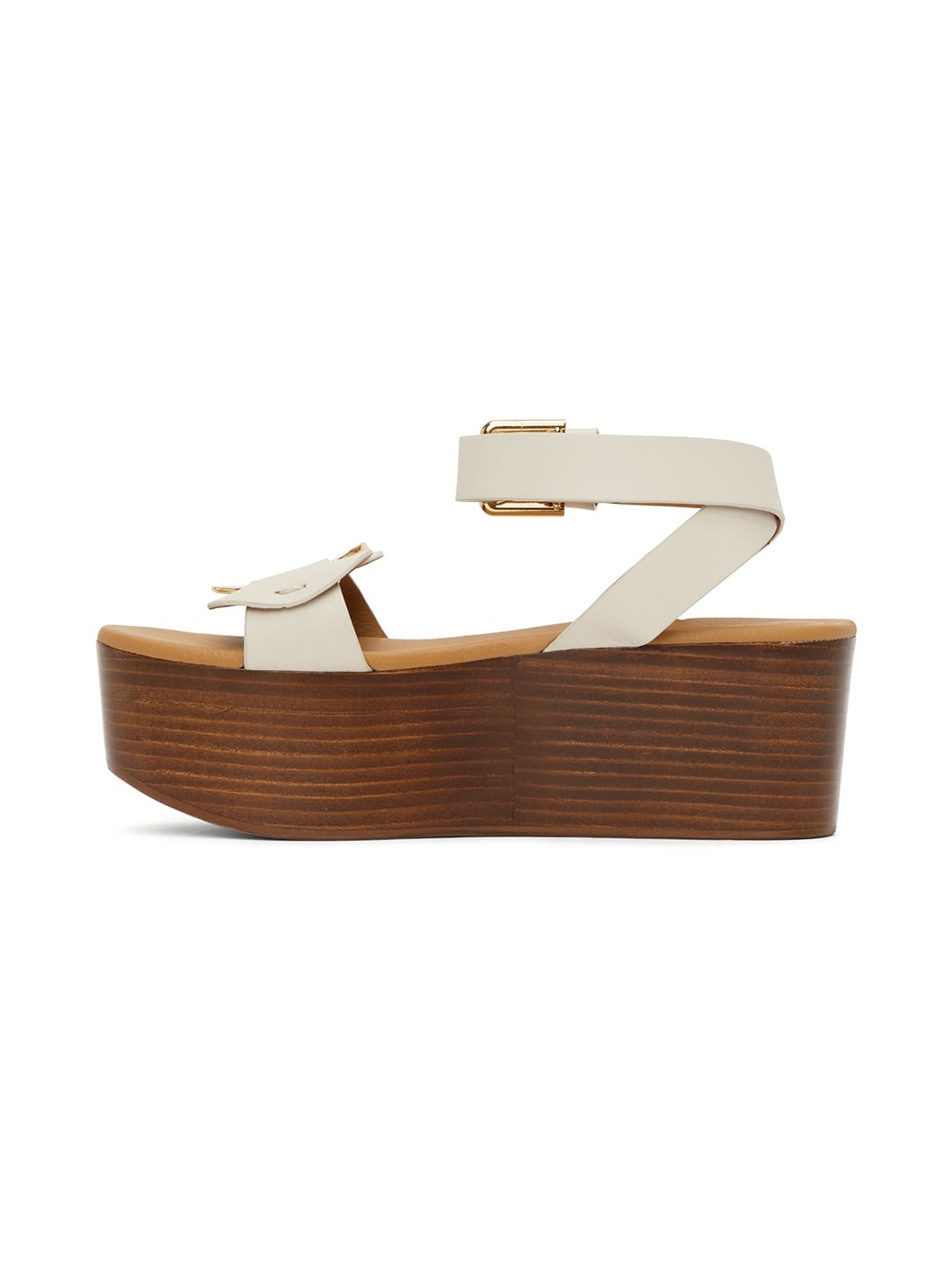 White Chany Platform Sandals - 3