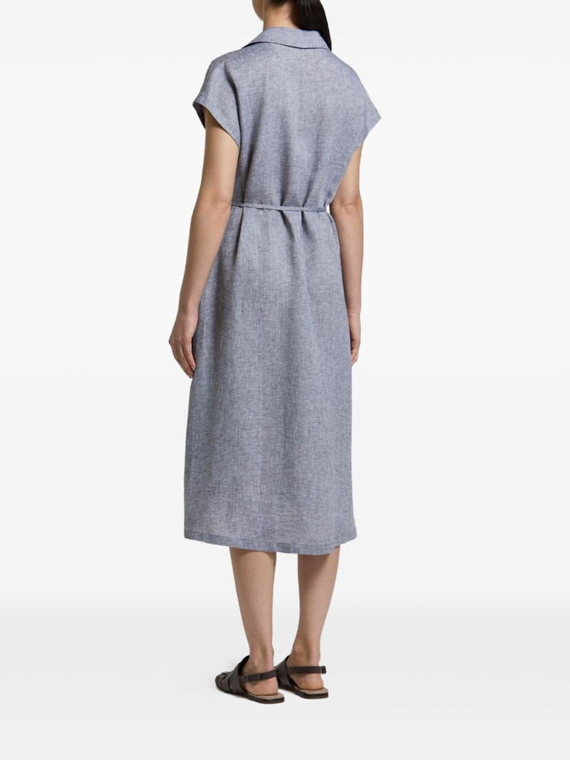 tie-waist V-neck midi dress 3