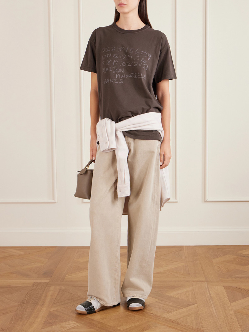 Maison Margiela Numerical Printed Cotton-jersey T-shirt outlook